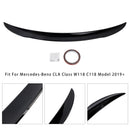 Spoiler trasero negro brillante para Mercedes-Benz CLA-Class W118 C118 2019+-7