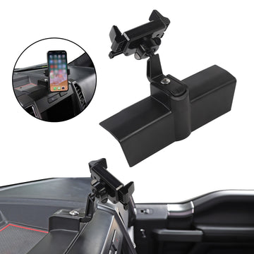 Suporte de celular para carro com montagem de 360 ​​graus preto para Ford F150 2015+
