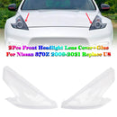 2Pcs Front Headlight Lens Cover+Glue For Nissan 370Z 2009-2021 Replace US-3