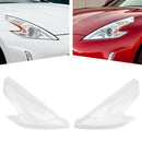 2Pcs Front Headlight Lens Cover+Glue For Nissan 370Z 2009-2021 Replace US-1