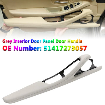 1x Interior Door Panel Door Handle Grey For BMW 5 Series F11 F10 F18 2010-2016 - 0