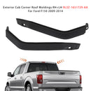 Ford F-150 2009-2014 Left+Right Exterior Cab Corner Roof Moldings 9L3Z-1651729-AA-2