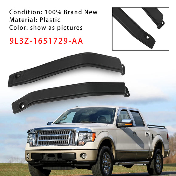 Ford F-150 2009-2014 Left+Right Exterior Cab Corner Roof Moldings 9L3Z-1651729-AA