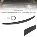 Spoiler trasero con aspecto de fibra de carbono para Mercedes-Benz Clase S. W222 2014-2020-2