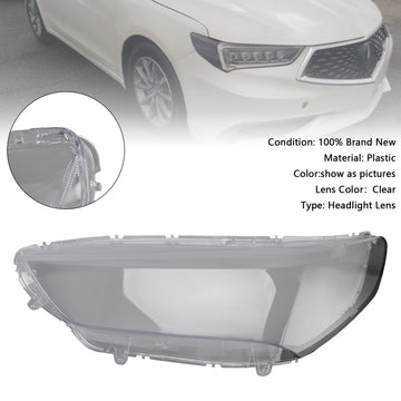 Left Headlight Lens HeadLamp Cover Shell For Acura TLX 2018-2020 - 0