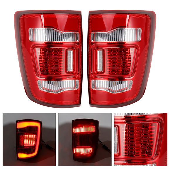 Left+Right LED Tail Light Assembly For Dodge Ram 1500 2009-2018
