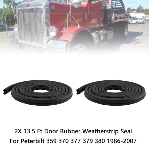 2X 13.5 Ft Door Rubber Weatherstrip Seal For Peterbilt 359 370 377 379 380 1986-2007