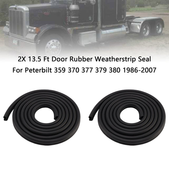 2X 13.5 Ft Door Rubber Weatherstrip Seal For Peterbilt 359 370 377 379 380 1986-2007