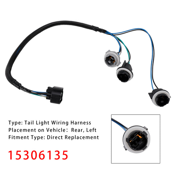 Kabelbaum für Rücklicht hinten links 15306135 für Tahoe Yukon Suburban 2000–2006