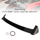 Glanzend Zwart Dakspoiler Kofferbak Vleugel Voor BMW 1 Serie E81 E87 2004-2011-2