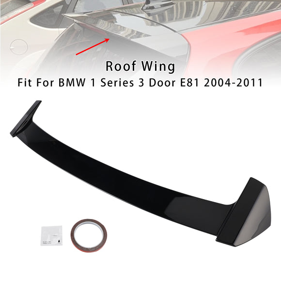 Glanzend Zwart Dakspoiler Kofferbak Vleugel Voor BMW 1 Serie E81 E87 2004-2011