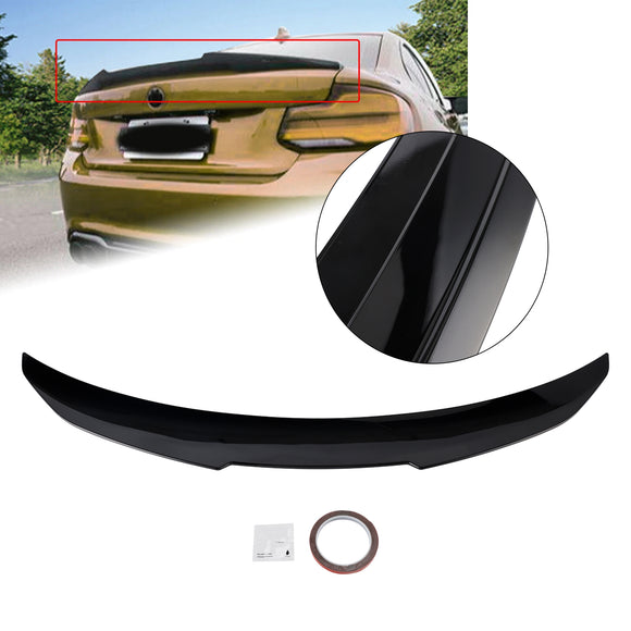 Glanzend zwarte achterspoiler voor BMW 2-serie F22 F87 14-21 Coupe PSM-stijl