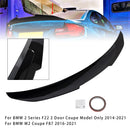 Glanzend zwarte achterspoiler voor BMW 2-serie F22 F87 14-21 Coupe PSM-stijl-6