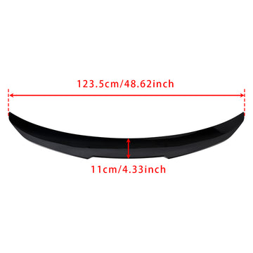 2014-2021 BMW 2 Series Coupe F22 F87 Gloss Black Rear Boot Spoiler PSM Style - 0