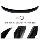 Glanzend zwarte achterspoiler voor BMW 2-serie F22 F87 14-21 Coupe PSM-stijl-7