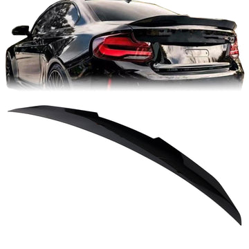 Gloss Black Rear Boot Spoiler For BMW 2 Series F22 F87 14-21 Coupe PSM Style
