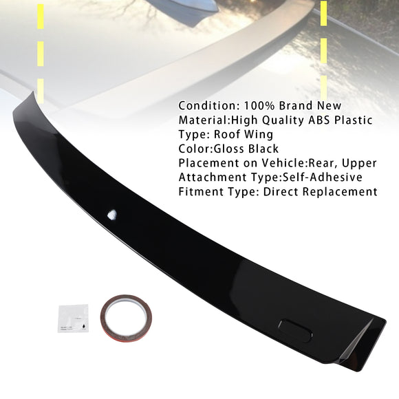 Gloss Black Rear Roof Spoiler Window Wing For BMW 3 Series E90 2005-2012