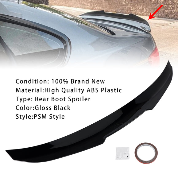 Alerón trasero para maletero, color negro brillante, para BMW Serie 3, E92, 06-13, estilo Coupe PSM