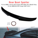 Alerón trasero para maletero, color negro brillante, para BMW Serie 3, E92, 06-13, estilo Coupe PSM-4
