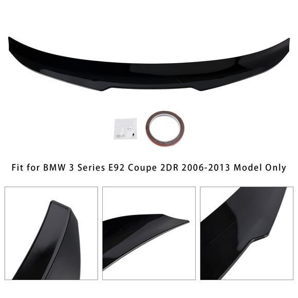 Alerón trasero para maletero, color negro brillante, para BMW Serie 3, E92, 06-13, estilo Coupe PSM