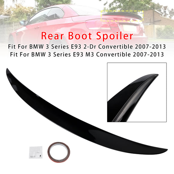 Gloss Black Rear Boot Spoiler For BMW 3 Series E93 Convertible 2007-2013