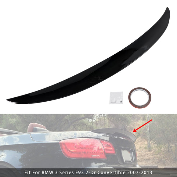 Gloss Black Rear Boot Spoiler For BMW 3 Series E93 Convertible 2007-2013