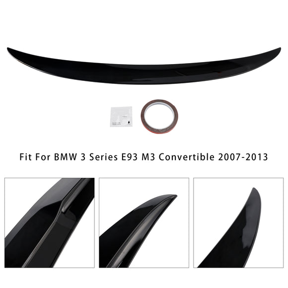 Gloss Black Rear Boot Spoiler For BMW 3 Series E93 Convertible 2007-2013