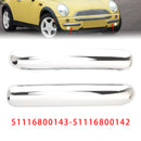 Paar Chrom-Zierleisten-Set für die vordere Stoßstange für Mini One Cooper R50/R52/R53 2001–2004-3