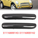 Paar Frontstoßstangen-Zierleisten-Set für Mini One Cooper R50/R52/R53 2001–2004, Kohlefaser-1