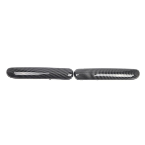 Paar Frontstoßstangen-Zierleisten-Set für Mini One Cooper R50/R52/R53 2001–2004, Kohlefaser