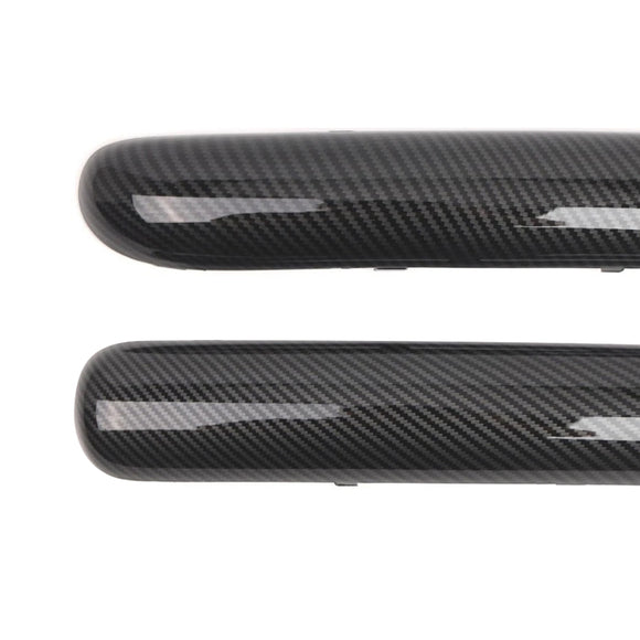 Paar Frontstoßstangen-Zierleisten-Set für Mini One Cooper R50/R52/R53 2001–2004, Kohlefaser