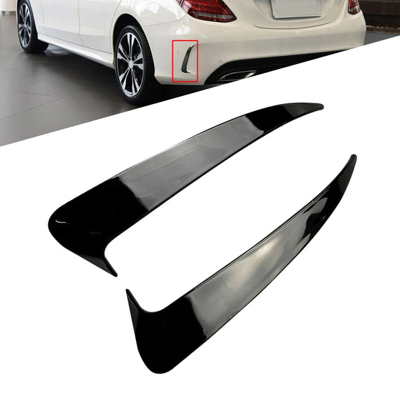 Glanzend zwarte afdekking voor het achterste ventilatierooster van de Mercedes-Benz C-klasse. W205 C43 C63 2014-2019