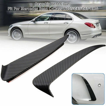 Achterventilatieopeningafdekking met koolstofvezellook voor Mercedes-Benz C-klasse W205 C43 C63 2014-2019 - 0