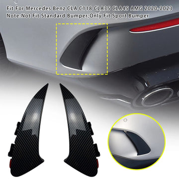Carbon Look Achterventilatierooster Voor Benz CLA C118 CLA45 AMG 2020+
