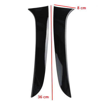 Gloss Black Pair Rear Window Side Wing Spoiler For BMW 1 Series F20 F21 2012-2019 - 0