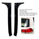 VW Golf MK6 GTI 2008-2013 Gloss Black Pair Rear Window Side Wing Spoiler-3