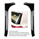 VW Golf MK6 GTI 2008-2013 Gloss Black Pair Rear Window Side Wing Spoiler-4