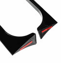 VW Golf MK6 GTI 2008-2013 Gloss Black Pair Rear Window Side Wing Spoiler-10