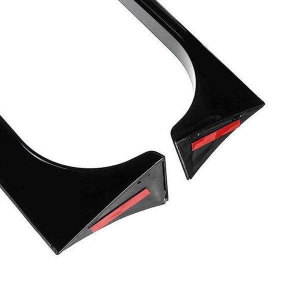 VW Golf MK6 GTI 2008-2013 Gloss Black Pair Rear Window Side Wing Spoiler