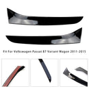 Glanzend zwart paar achterruit zijvleugelspoiler voor VW Passat B7 Wagon 11-15-5