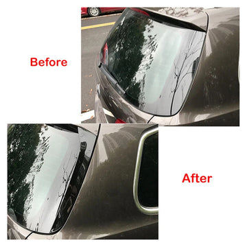 2011-2015 Volkswagen Passat B7 Variant Wagon Gloss Black Pair Rear Window Side Wing Spoiler - 0