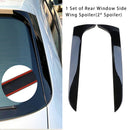 Glanzend zwart paar achterruit zijvleugelspoiler voor Audi A4 B8 Avant 09-16-1