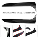 Glanzend zwart paar achterruit zijvleugelspoiler voor Audi A4 B8 Avant 09-16-5