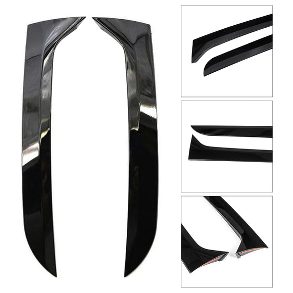 Par de alerón lateral de ventana trasera negro brillante para VW Tiguan MK1 07-16