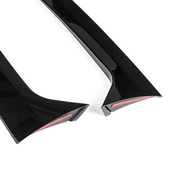 Par de alerón lateral de ventana trasera negro brillante para VW Tiguan MK1 07-16
