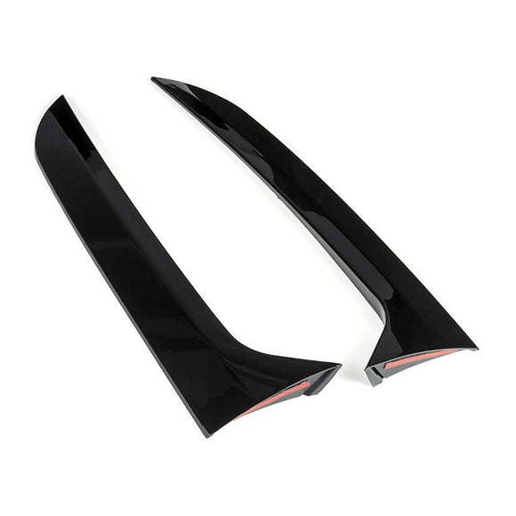 Par de alerón lateral de ventana trasera negro brillante para VW Tiguan MK1 07-16