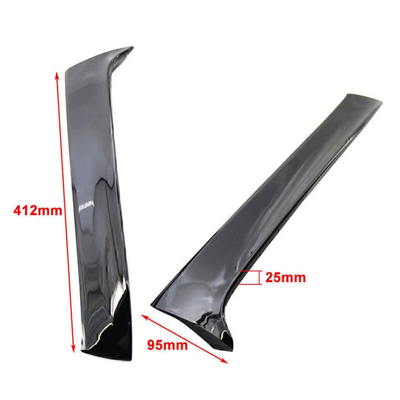 Glanzend Zwart Paar Achterruit Zijvleugelspoiler Voor VW Golf 7 Variant Wagon 13-17