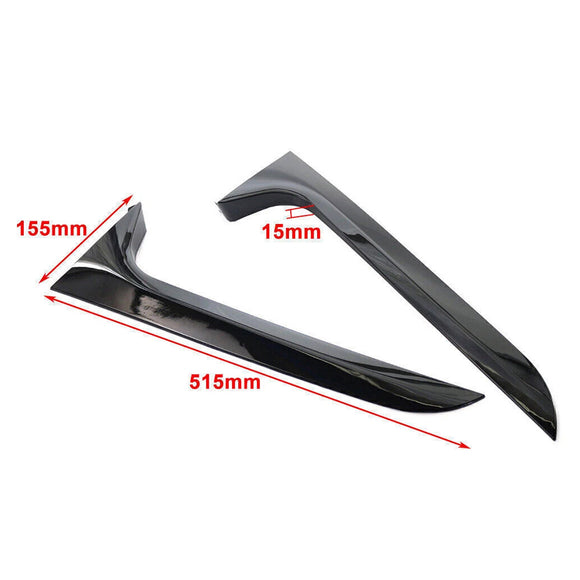 2012-2018 Audi A6 C7 Avant / Allroad Gloss Black Pair Rear Window Side Wing Spoiler