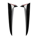 Par de alerón lateral de ventana trasera negro brillante para BMW X3 F25 2011-2017-11