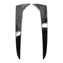 Par de alerón lateral de ventana trasera negro brillante para BMW X3 F25 2011-2017-10